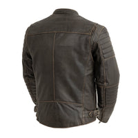 Commuter Men's Motorcycle Leather Jacket Men's Leather Jacket First Manufacturing Company   