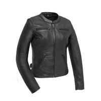 Competition - Women's Motorcycle Leather Jacket Men's Leather Jacket First Manufacturing Company XS Black 