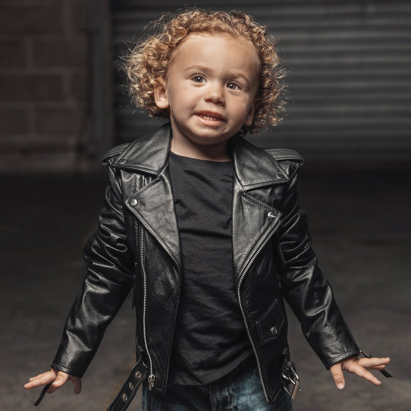 Cry Baby - Kid's Leather Jacket Children's Clothing First Manufacturing Company   