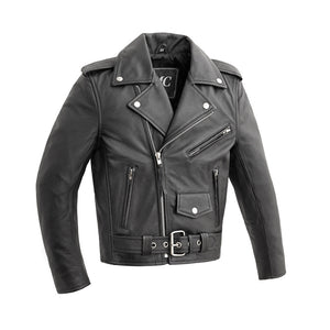 Cry Baby - Kid's Leather Jacket Children's Clothing First Manufacturing Company Black 2