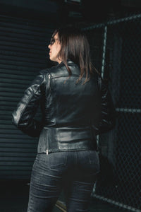 Cyclone - Women's Motorcycle Leather Jacket Women's Leather Jacket First Manufacturing Company   