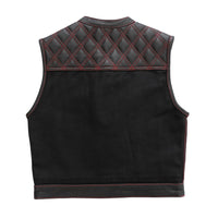 Demon - Men's Club Style Leather Vest - Limited Edition Factory Customs First Manufacturing Company   