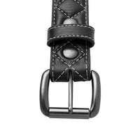 Diamond Quilted Leather Belt Belt First Manufacturing Company