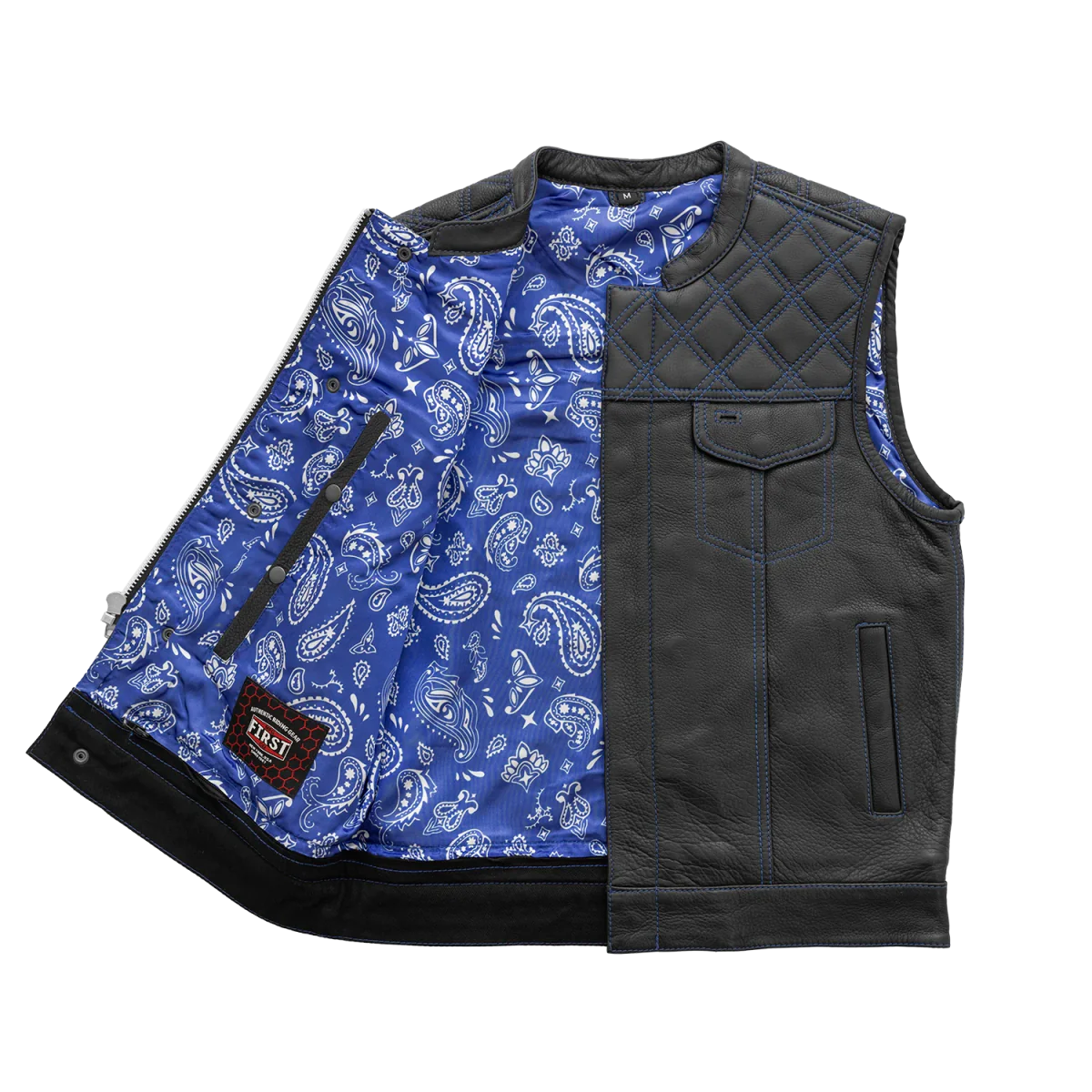 Downside Men's Motorcycle Leather Vest – DS Online
