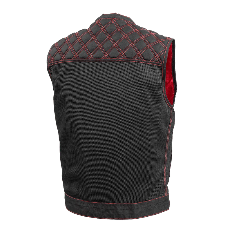 Downside Moto Mesh Men's Motorcycle Vest Men's Leather Vest First Manufacturing Company   