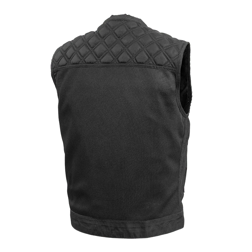 Downside Moto Mesh Men's Motorcycle Vest Men's Leather Vest First Manufacturing Company   