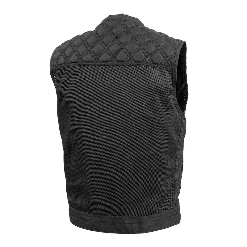 Downside Moto Mesh Men's Motorcycle Vest Men's Leather Vest First Manufacturing Company   