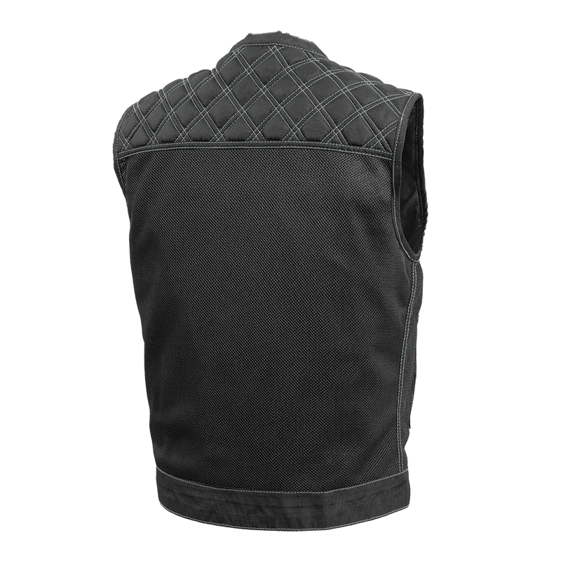 Downside Moto Mesh Men's Motorcycle Vest Men's Leather Vest First Manufacturing Company   