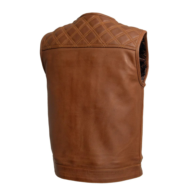 Dust Devil Men's Motorcycle Leather Vest (limited edition) Men's Leather Vest First Manufacturing Company