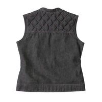 Eclipse Women's Club Style Denim Vest - Limited Edition Factory Customs First Manufacturing Company   