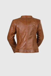 Favorite Womens Fashion Leather Jacket Whiskey