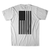 Flag T-Shirt Men's T-Shirt First Manufacturing Company GRAY S 