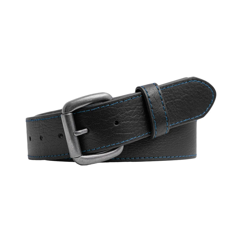 FULL GRAIN WITH CUSTOM STITCH BELTS Belt First Manufacturing Company Blue 32 