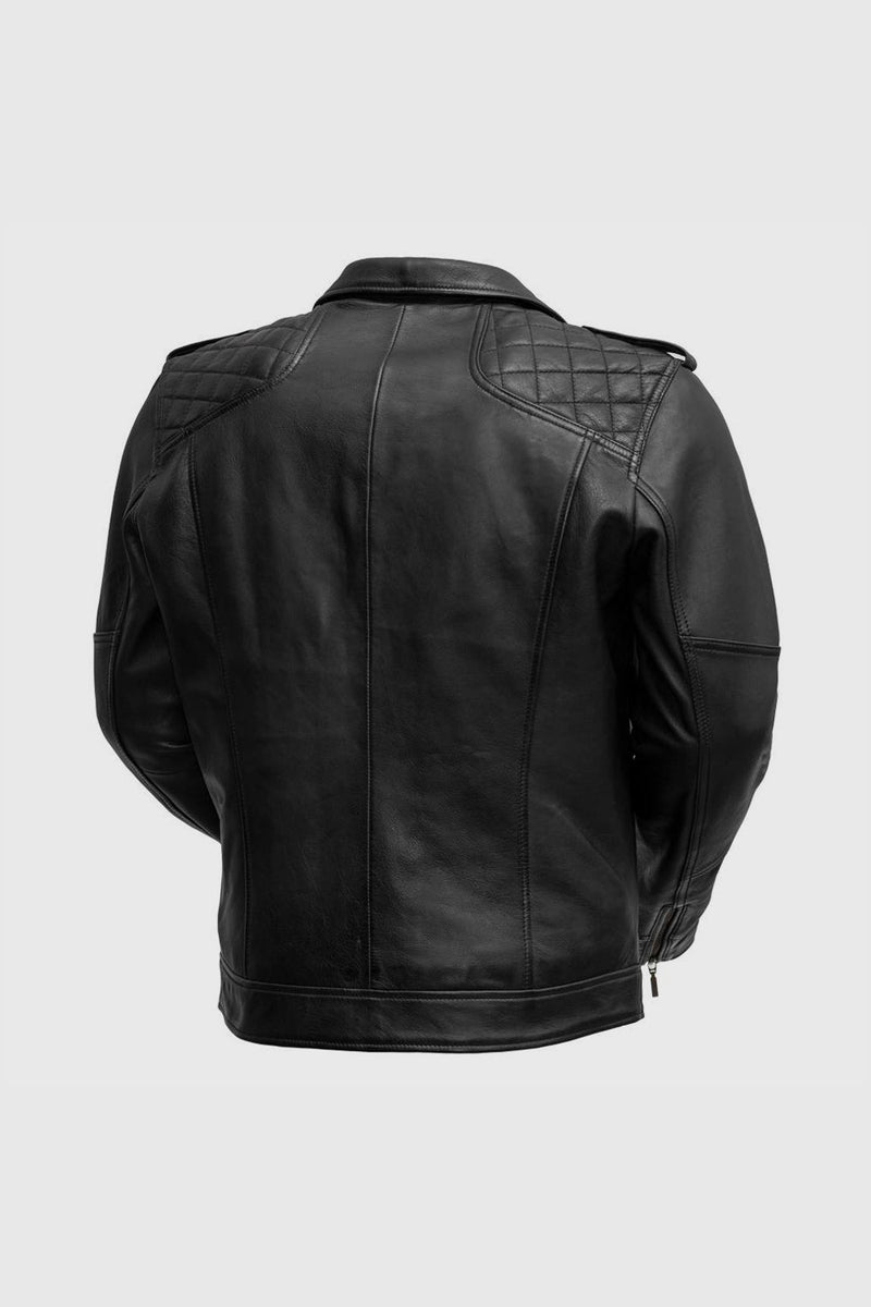 Gavin Mens Leather Jacket Men's Motorcycle style Jacket FMCo   