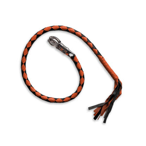 Get Back Whips whips First Manufacturing Company ORANGE & BLACK STRD 