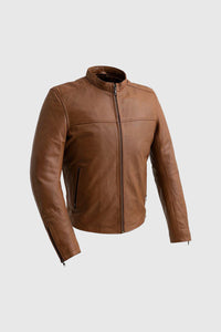 Grayson Mens Leather Jacket Dark Cognac Men's Leather Jacket Whet Blu NYC XS Dark Cognac 