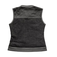 Guardian Women's Club Style Leather/Denim Vest - Limited Edition Factory Customs First Manufacturing Company   