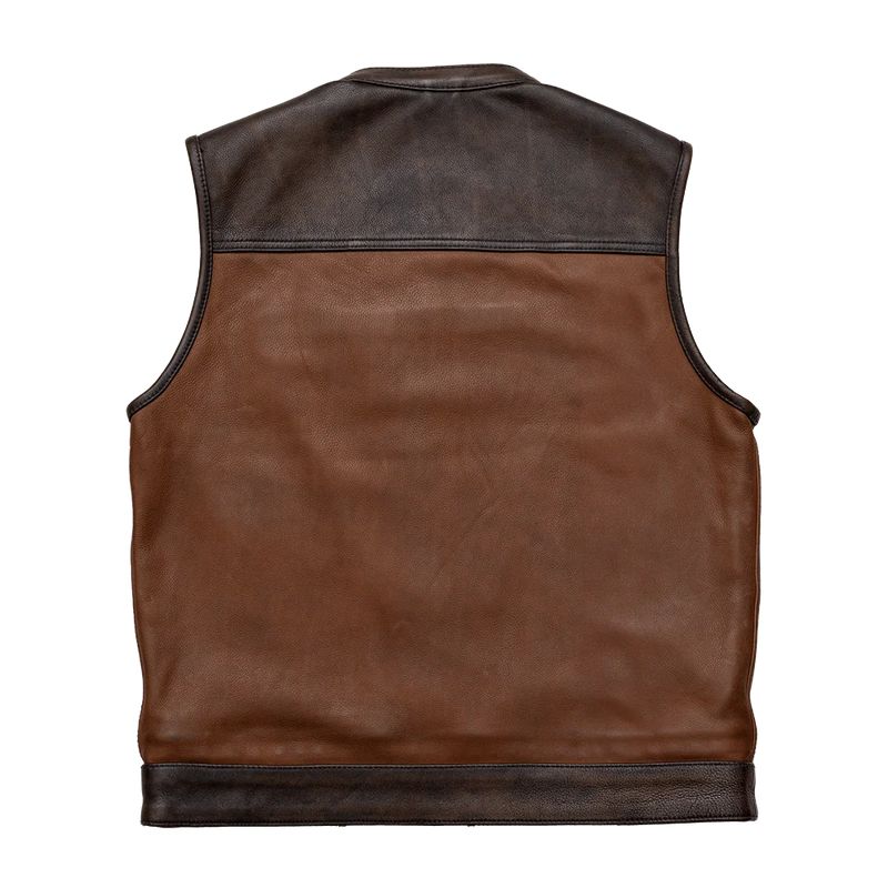 Gunner Men's Leather Motorcycle Vest (Limited Edition)  First Manufacturing Company   