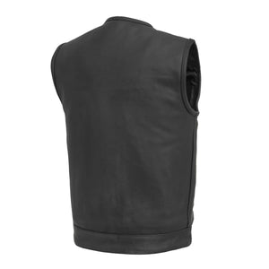 Highside Men's Motorcycle Leather Vest Men's Leather Vest First Manufacturing Company   