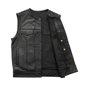 Highside Men's Motorcycle Leather Vest Men's Leather Vest First Manufacturing Company   