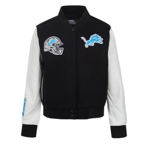 Ladies Pro Standard Detroit Lions Classic Varsity Jacket