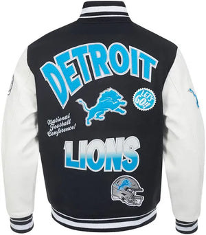 Pro Standard Detroit Lions Turn it Up Varsity Jacket