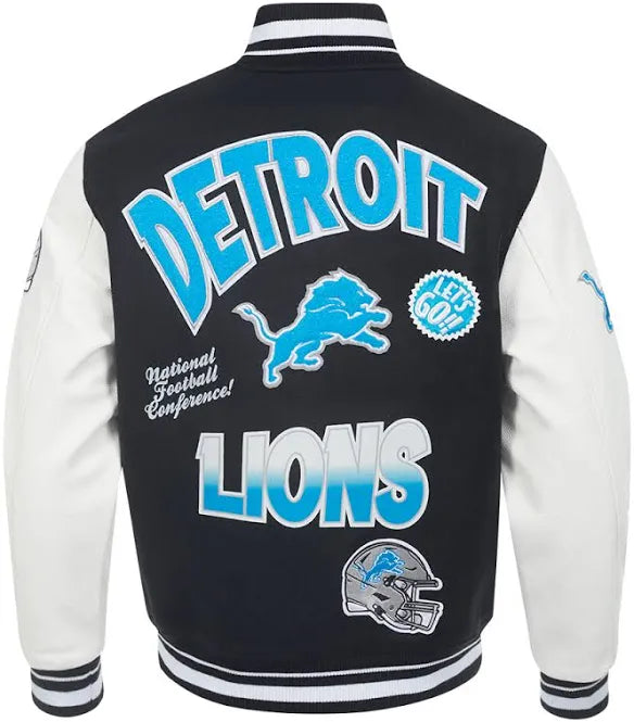 Pro Standard Detroit Lions Turn it Up Varsity Jacket