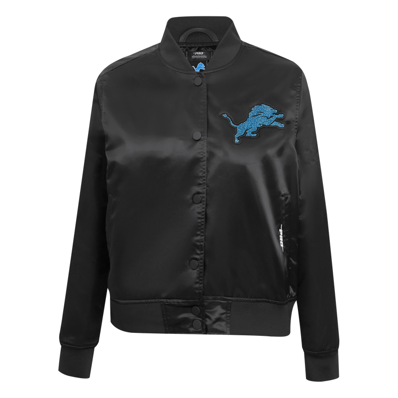 Ladies Pro Standard Detroit Lions Bling Satin Jacket