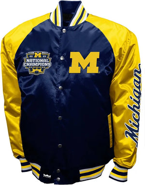 University of Michigan Wolverines Satin Jacket