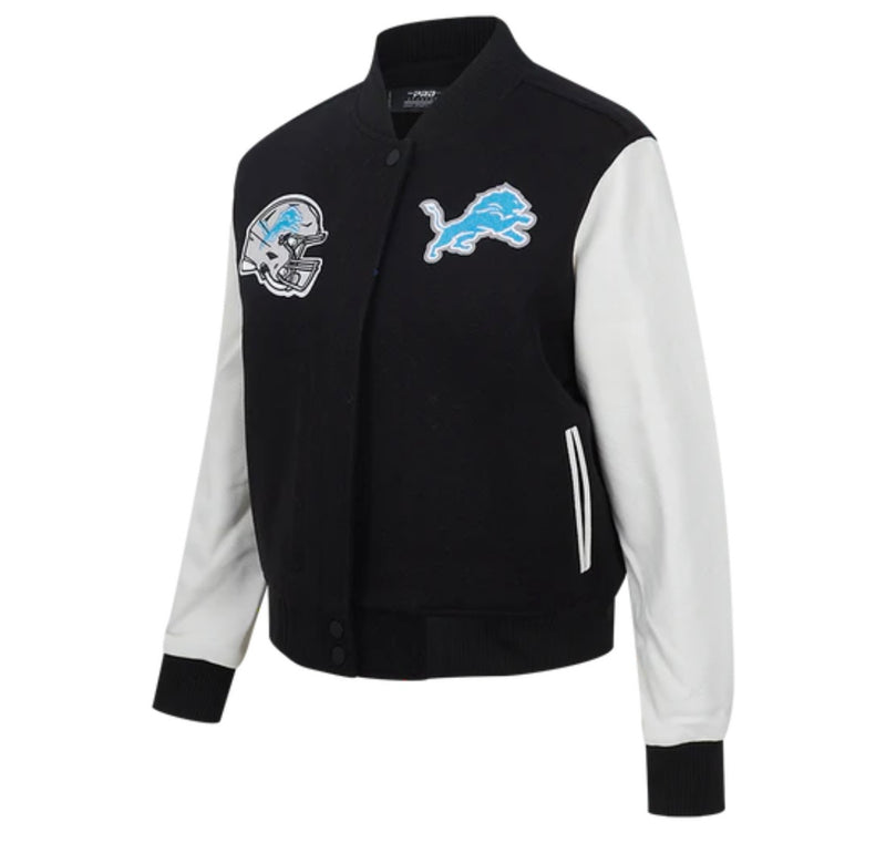 Ladies Pro Standard Detroit Lions Classic Varsity Jacket