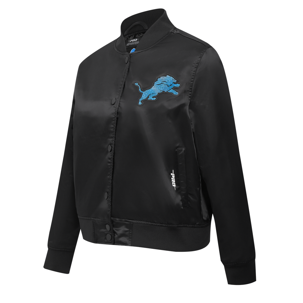 Ladies Pro Standard Detroit Lions Bling Satin Jacket