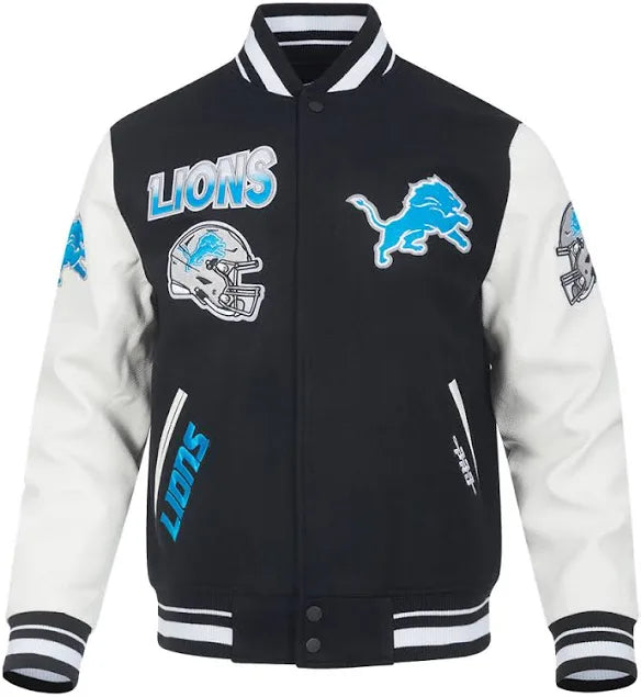 Pro Standard Detroit Lions Turn it Up Varsity Jacket