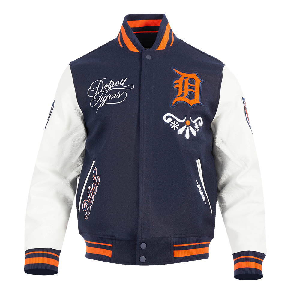 Pro Standard Detroit Tigers Skull Varsity Jacket