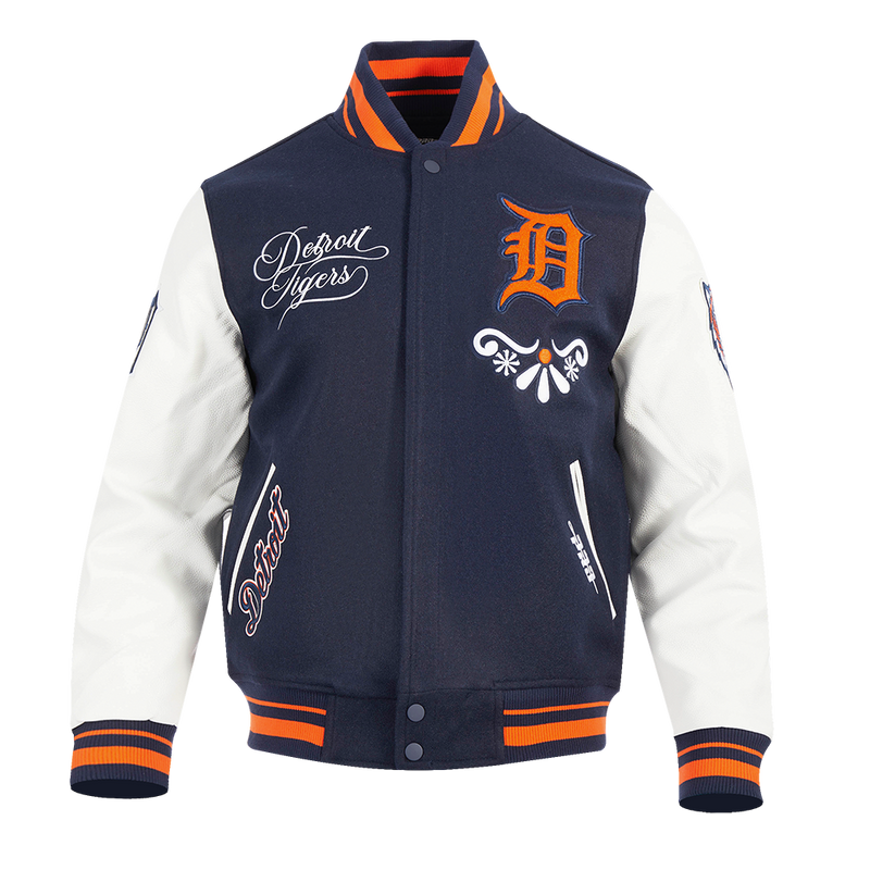 Pro Standard Detroit Tigers Skull Varsity Jacket