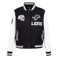 Ladies Pro Standard Detroit Lions Pearl Varsity Jacket