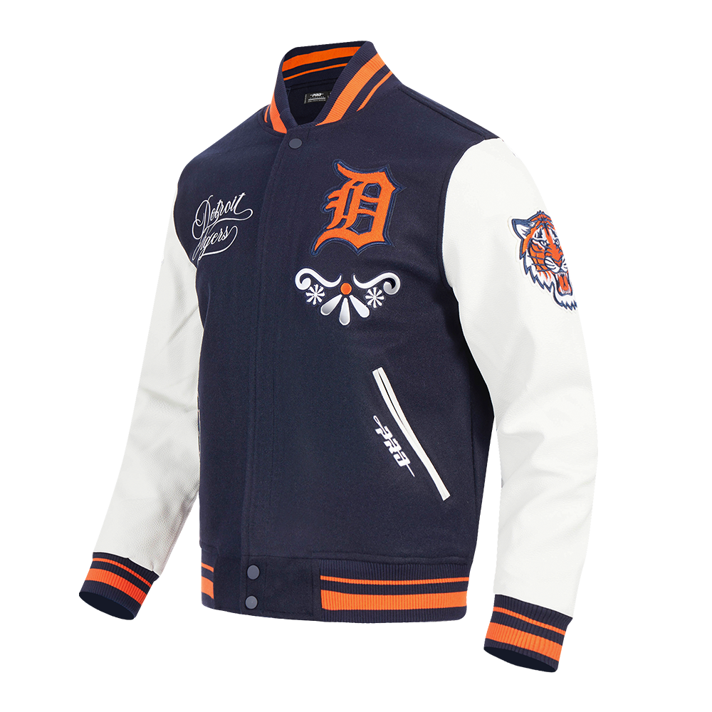 Pro Standard Detroit Tigers Skull Varsity Jacket