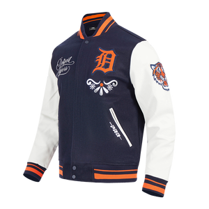 Pro Standard Detroit Tigers Skull Varsity Jacket