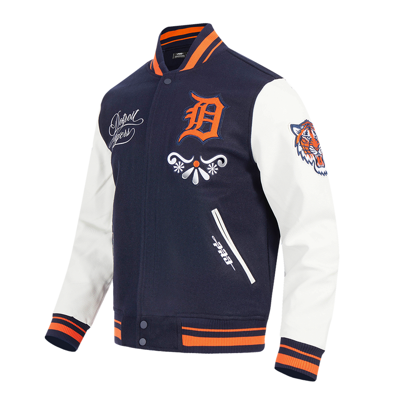 Pro Standard Detroit Tigers Skull Varsity Jacket