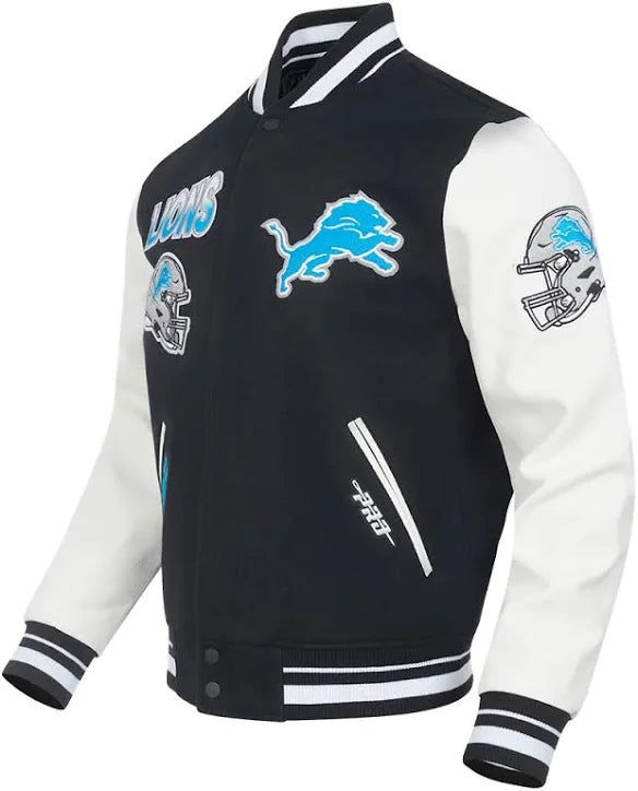 Pro Standard Detroit Lions Turn it Up Varsity Jacket