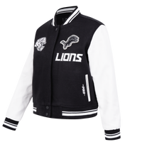 Ladies Pro Standard Detroit Lions Pearl Varsity Jacket