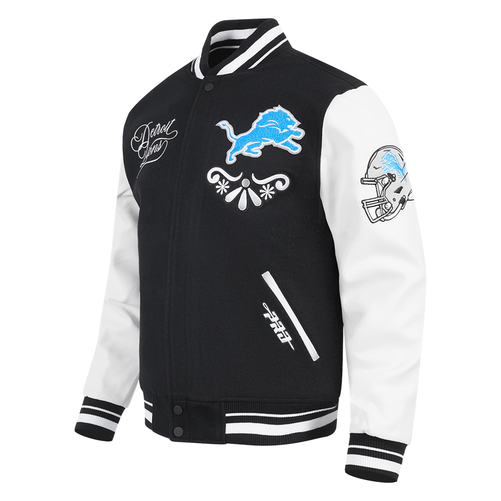 Pro Standard Detroit Lions Skull Varsity Jacket