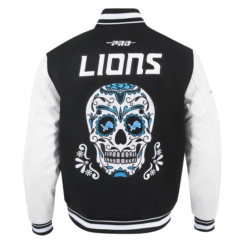 Pro Standard Detroit Lions Skull Varsity Jacket