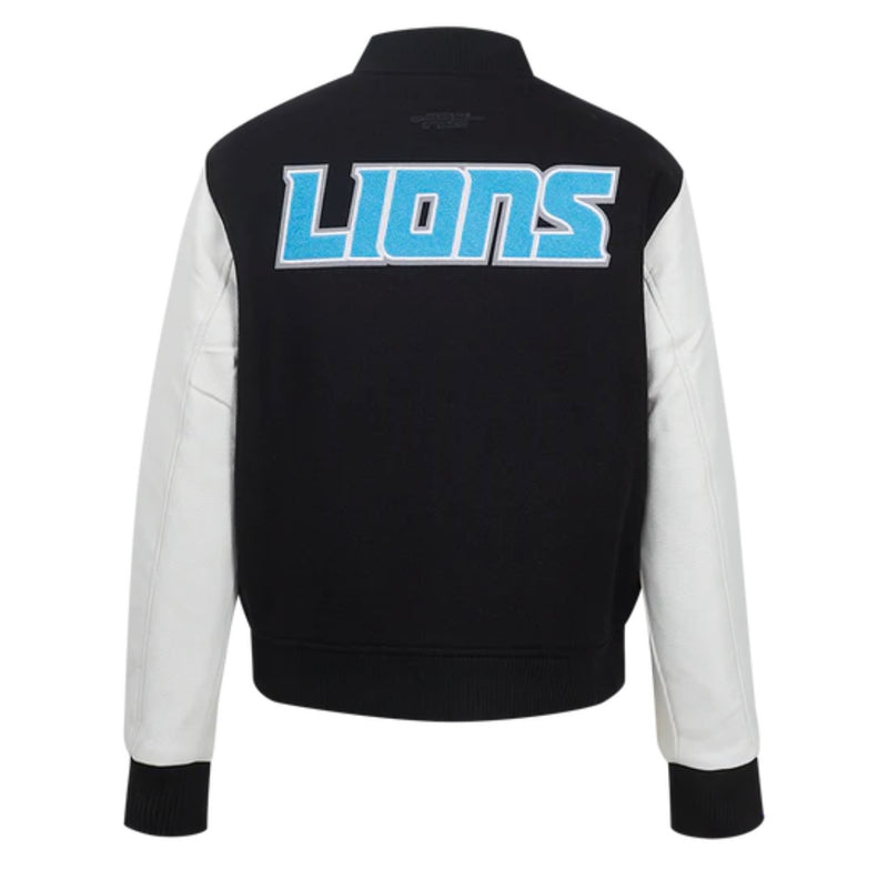 Ladies Pro Standard Detroit Lions Classic Varsity Jacket