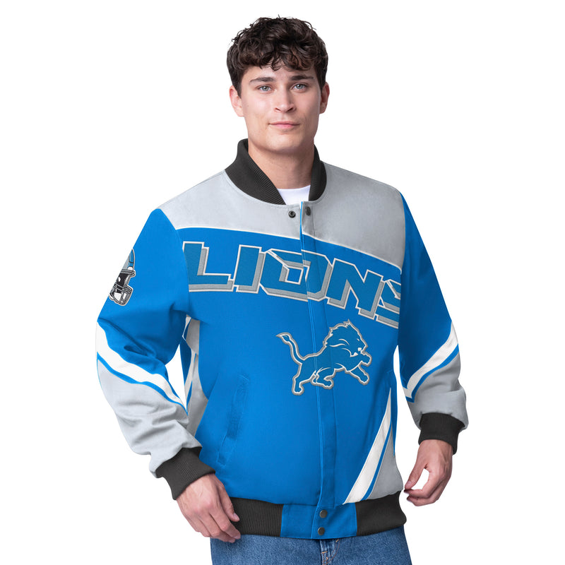 Authentic Detroit Lions Cotton Twill Varsity Jacket