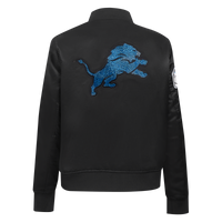 Ladies Pro Standard Detroit Lions Bling Satin Jacket