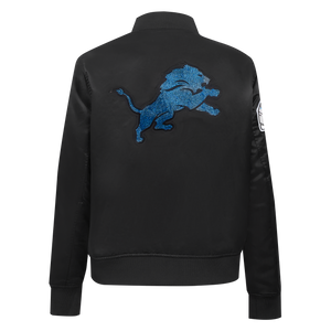 Ladies Pro Standard Detroit Lions Bling Satin Jacket