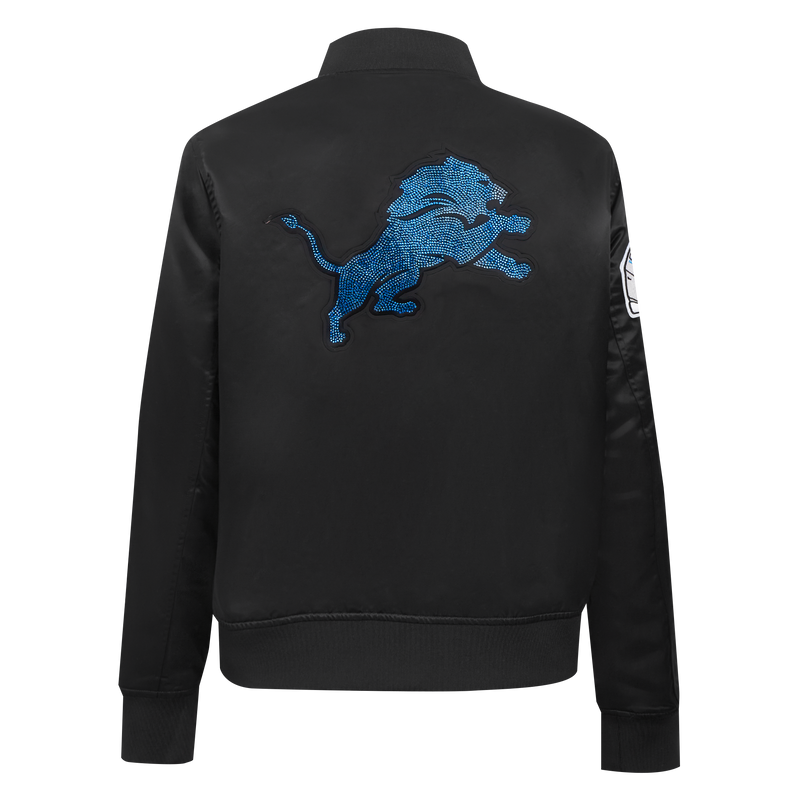 Ladies Pro Standard Detroit Lions Bling Satin Jacket