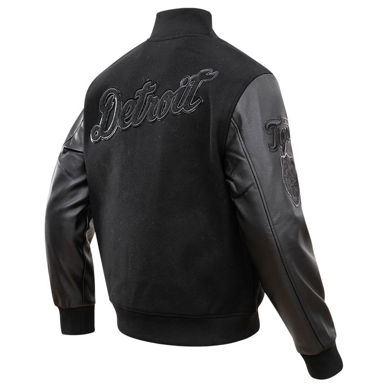 Pro Standard Detroit Tigers Varsity Jacket - Black on Black