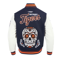 Pro Standard Detroit Tigers Skull Varsity Jacket