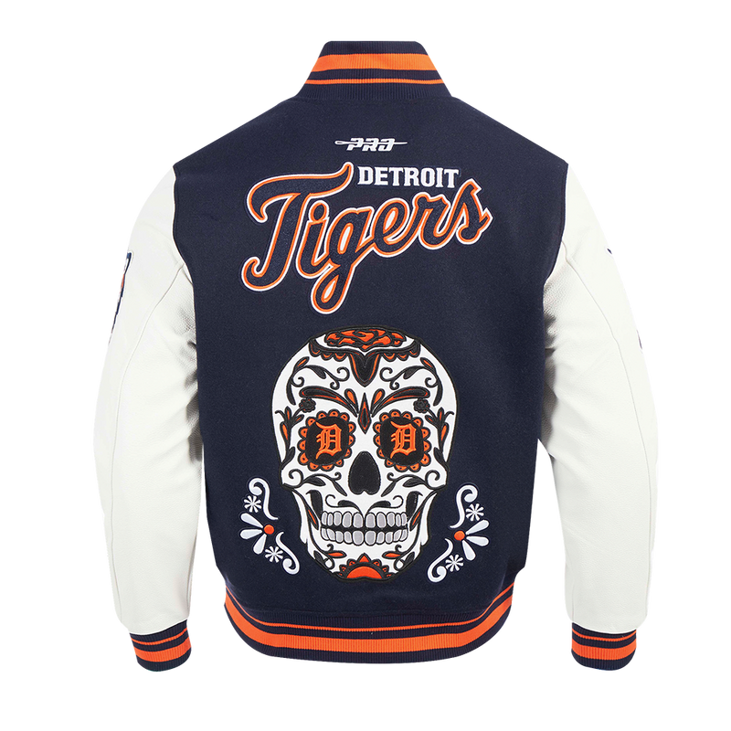 Pro Standard Detroit Tigers Skull Varsity Jacket